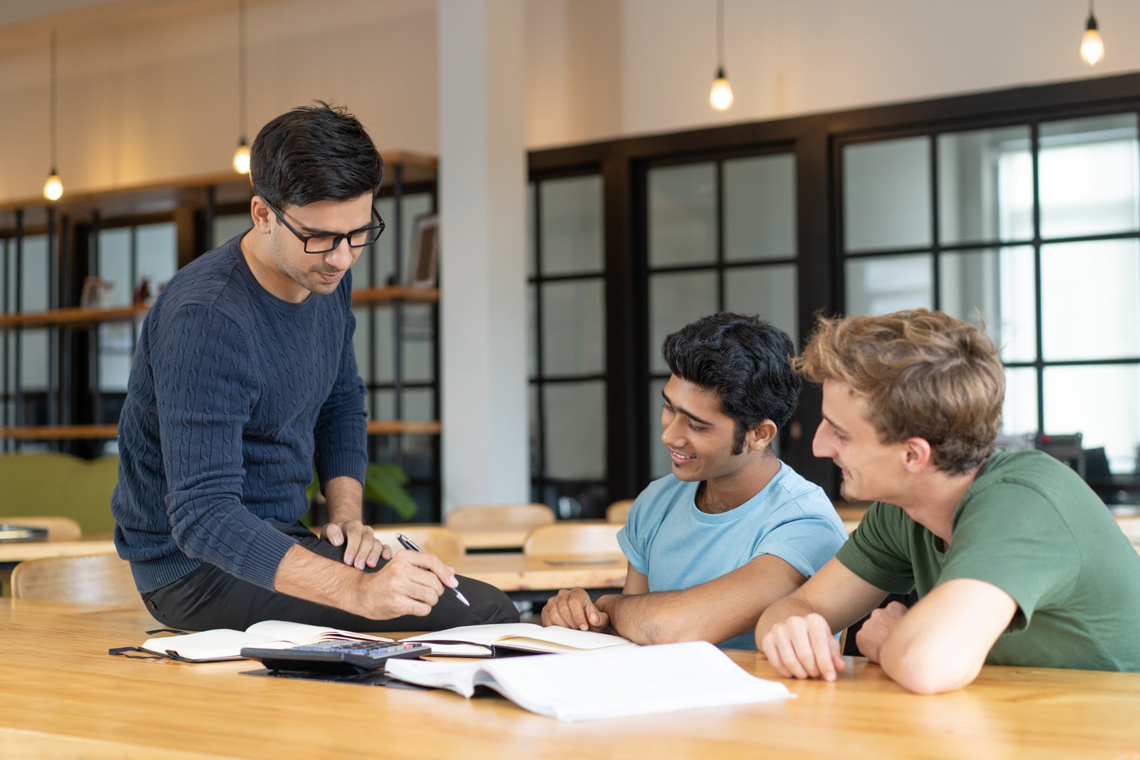 A tutor and student in a live session